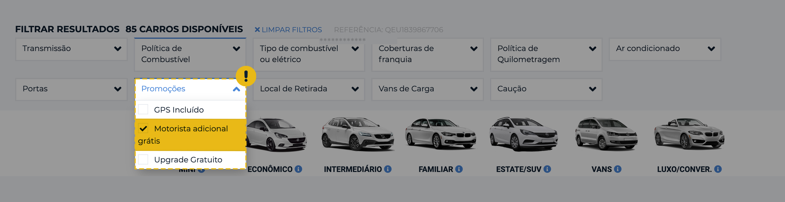 Motorista adicional grátis