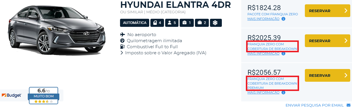 Franquia Zero com cobertura de breakdown